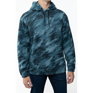 Lazer Mens Polar Fleece Pullover Hoodie Green Treeline Size S